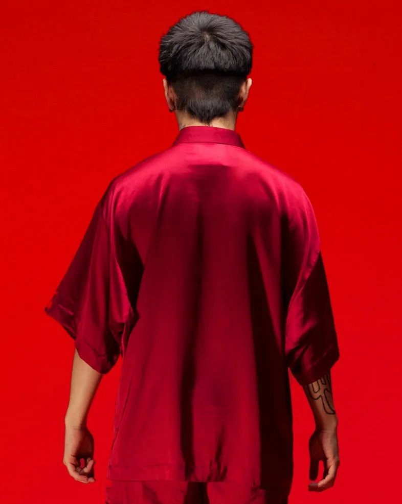 Samfu Pendek (Burgundy)