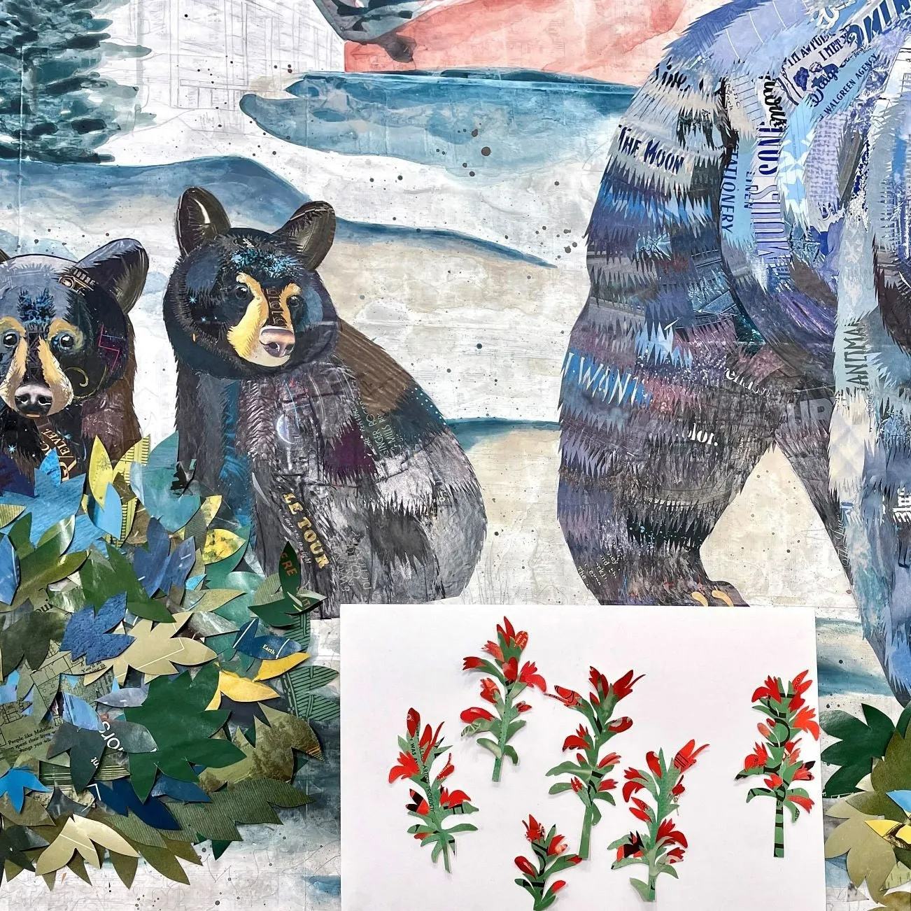 SASKATOON SEASON original paper collage