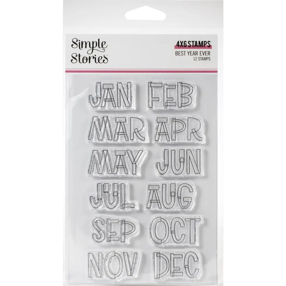 Simple Stories Best Year Ever Stickers 4in x 6in 12 pack*
