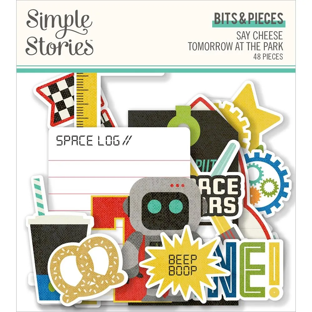 Simple Stories Say Cheese Tomorrow At The Park Bits & Pieces Die-Cuts 48/Pk*