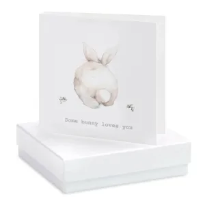 Some Bunny Loves you -  Earrings Card