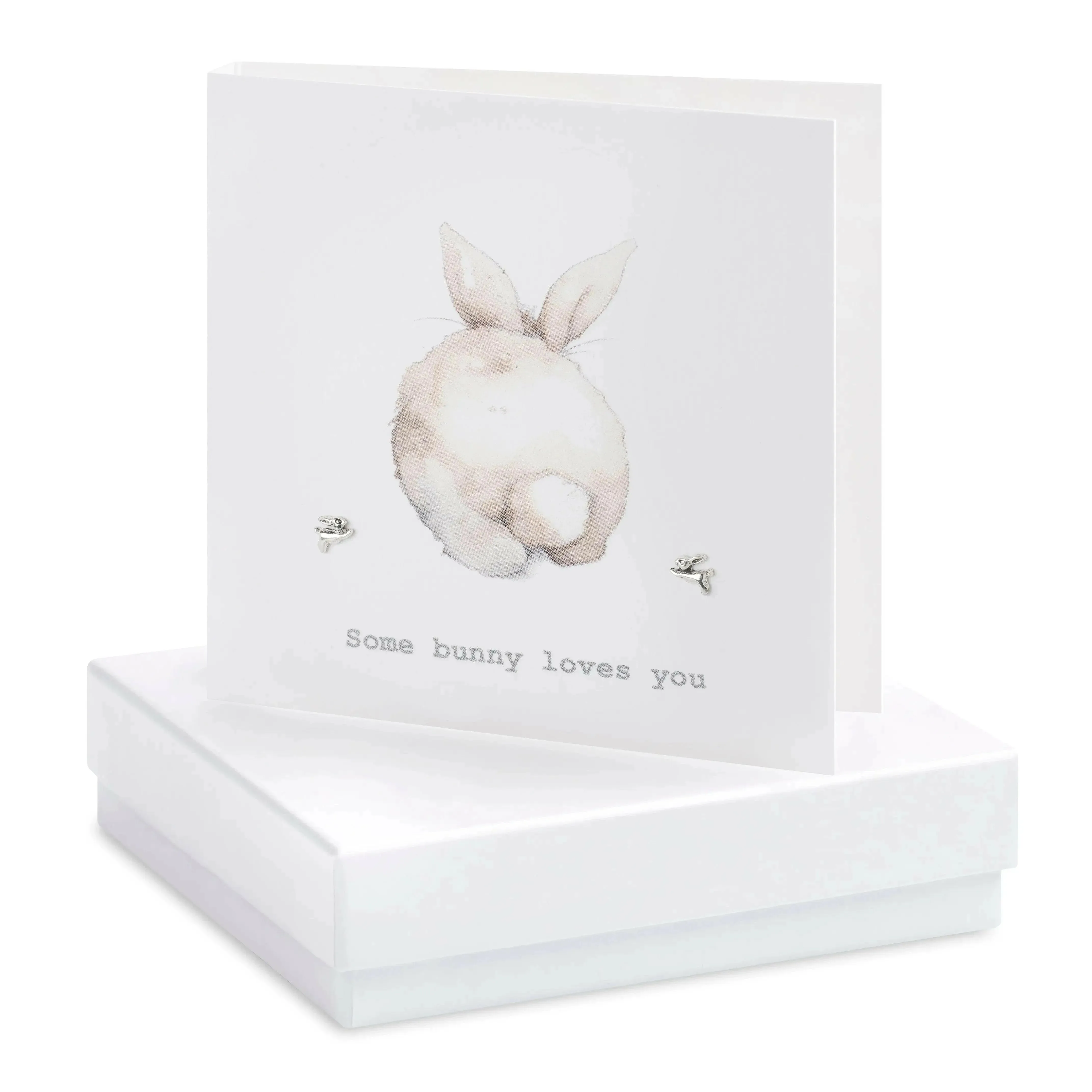 Some Bunny Loves you -  Earrings Card