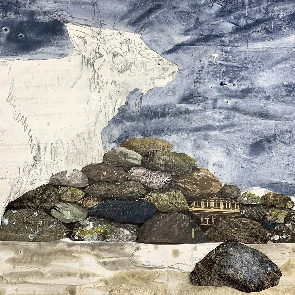 STONEWALL ELK original paper collage