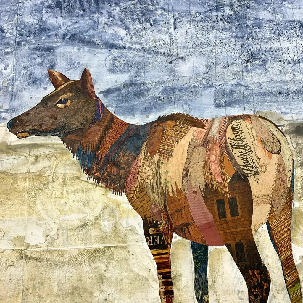 STONEWALL ELK original paper collage