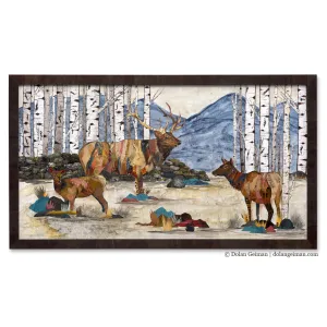 STONEWALL ELK original paper collage