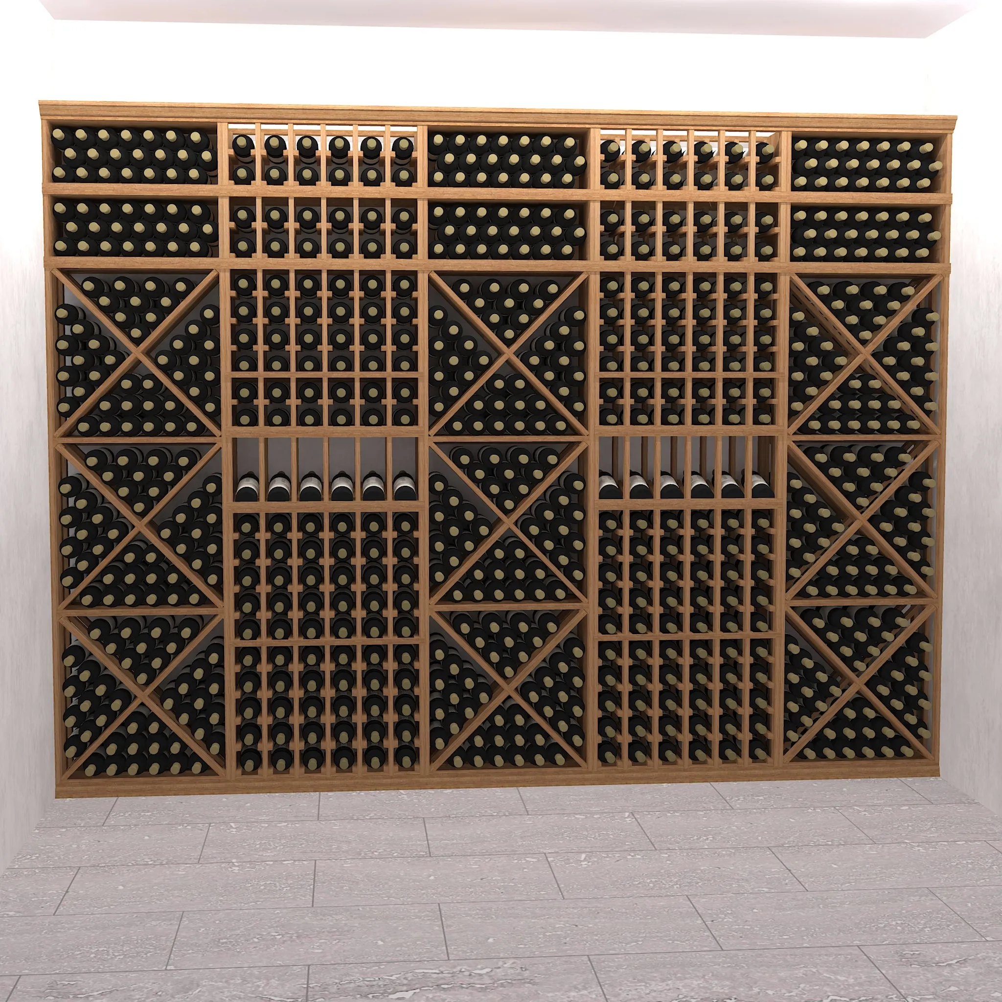 The Mix - 8 Foot Tall Precision Kit Wine Racking Display Set