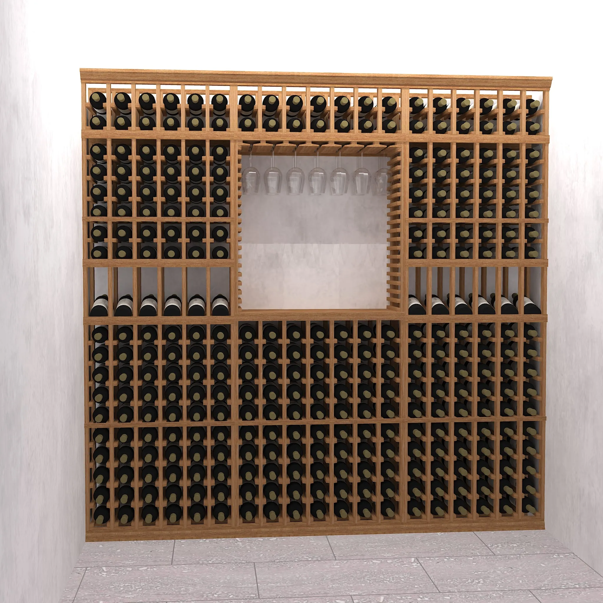The Tasting Niche - 7 Foot Tall Precision Kit Wine Racking Display Set