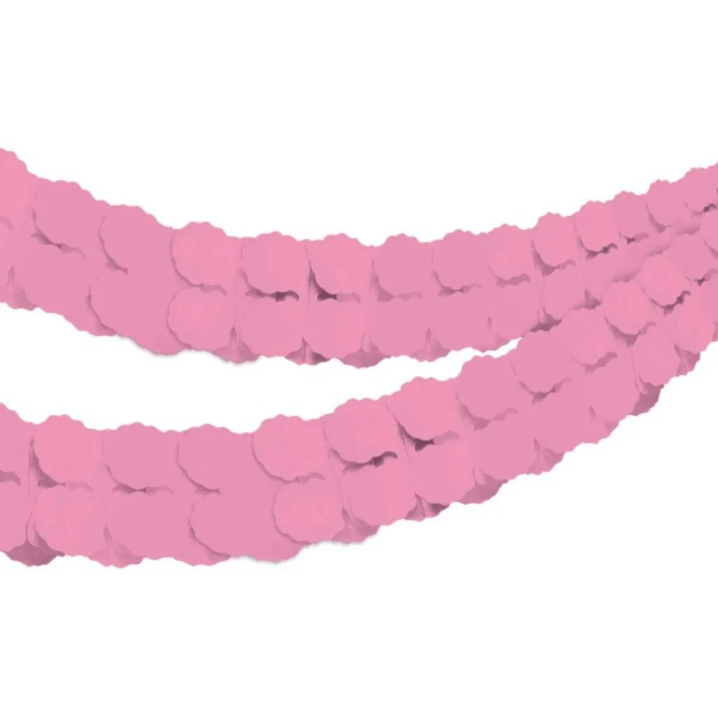 Tissue Paper Garland New Pink