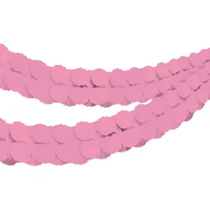 Tissue Paper Garland New Pink