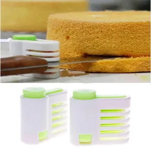 Useful Universal Eco-Friendly Plastic Cake Cutting Fixers Set