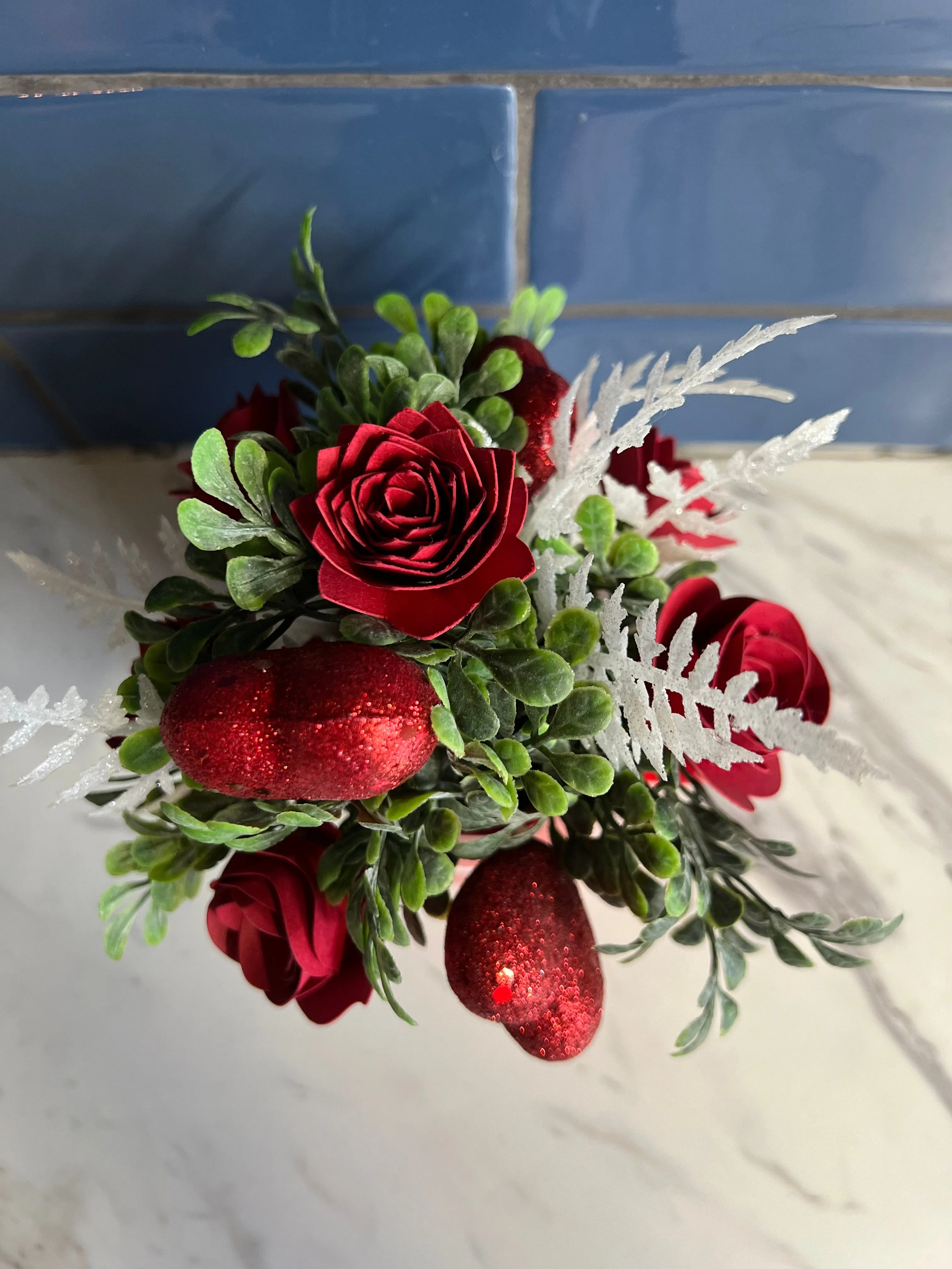 Valentine Red Mug Arrangement 1