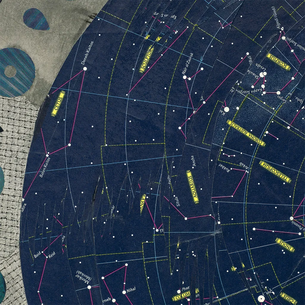 VAQUERA SUDOESTE (CONSTELLATION) original paper collage