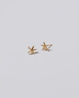 Verve Six Point Star Stud Earrings - Small