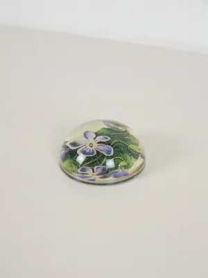 Violet Cut Out - Domed Paperweight Decoupage