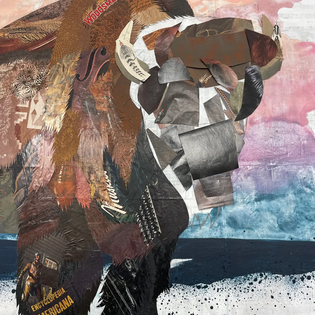 WESTWARD original paper collage