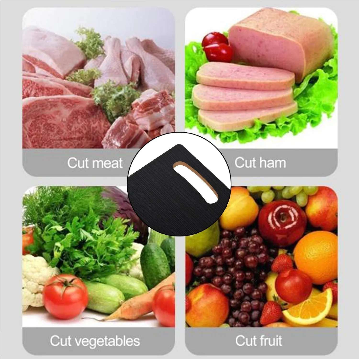 Wooden Cutting Board Heavy Chopping Board With Handle Kitchen Vegetables, Fruits & Cheese